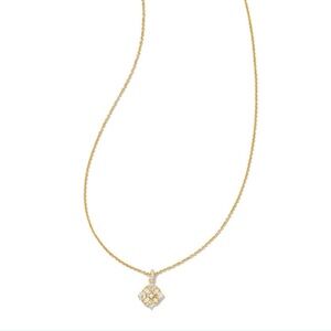 Kendra Scott Dira Gold Crystal Pendant Necklace